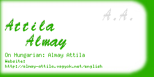 attila almay business card